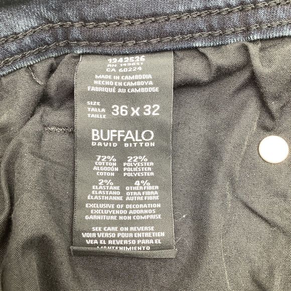 Buffalo David Bitton Mens Axel X Jeans Size 36 x 32 (Actual 36 x 31) - Picture 8 of 10